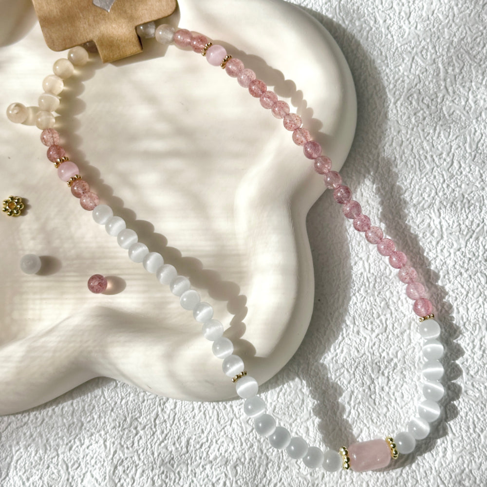 Rose Quartz Crystal Love Bracelet