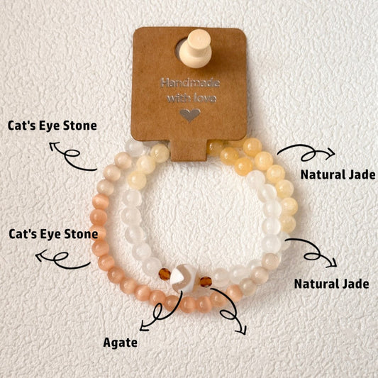 Jade,Agate,Bead Bracelet