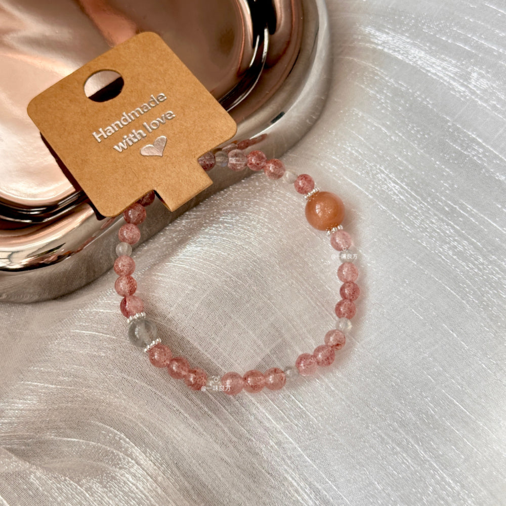 Sunstone&Moonstone,Quartz Bracelet