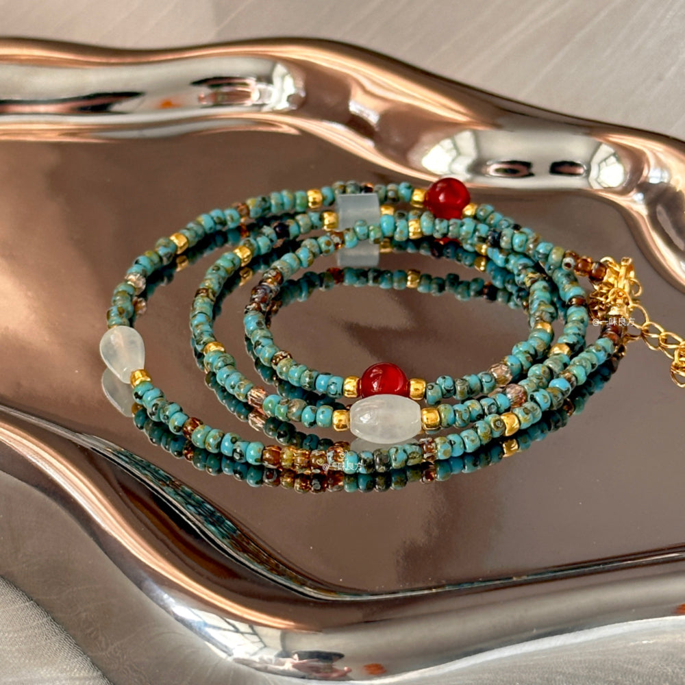 Red Agate Jade Neclace