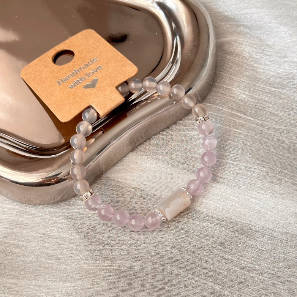 Moonstone,Amethyst Wisdom Bracelet