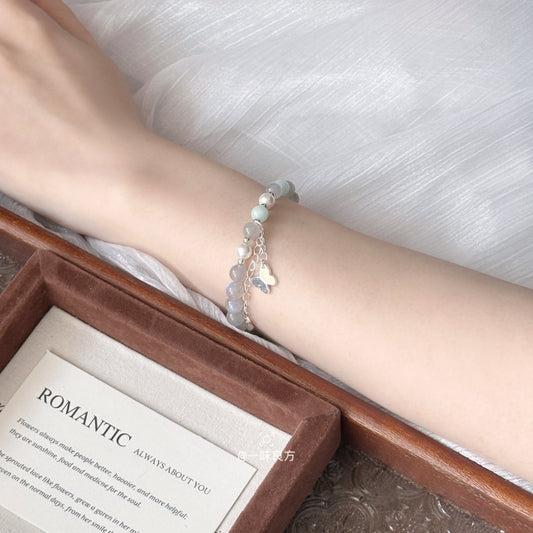 Moonstone Butterfly Crystal Bracelet