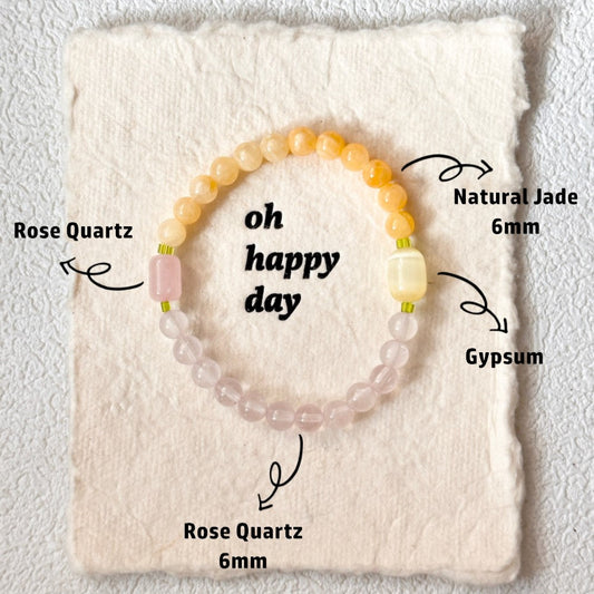 Rose Quartz,Jade Bracelet