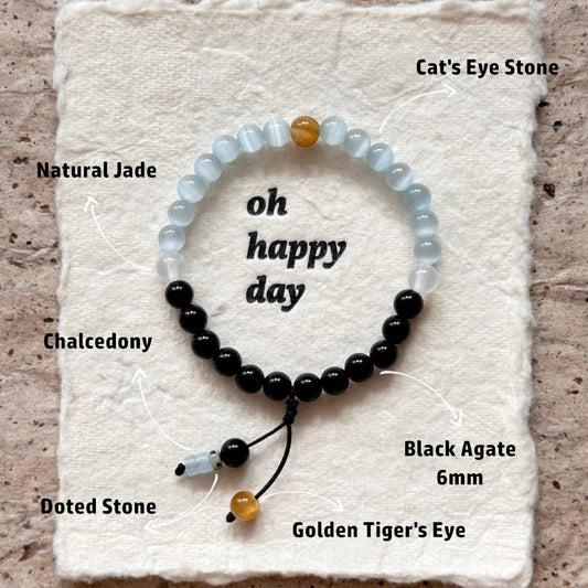 Agate,Jade,Energy Protection Bracelet