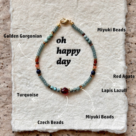 Turquoise Elegant Charm Bracelet