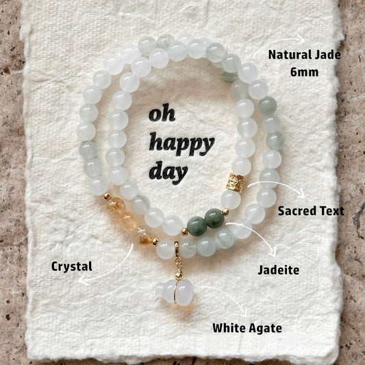 Citrine Jade Wealth Magnet Bracelet