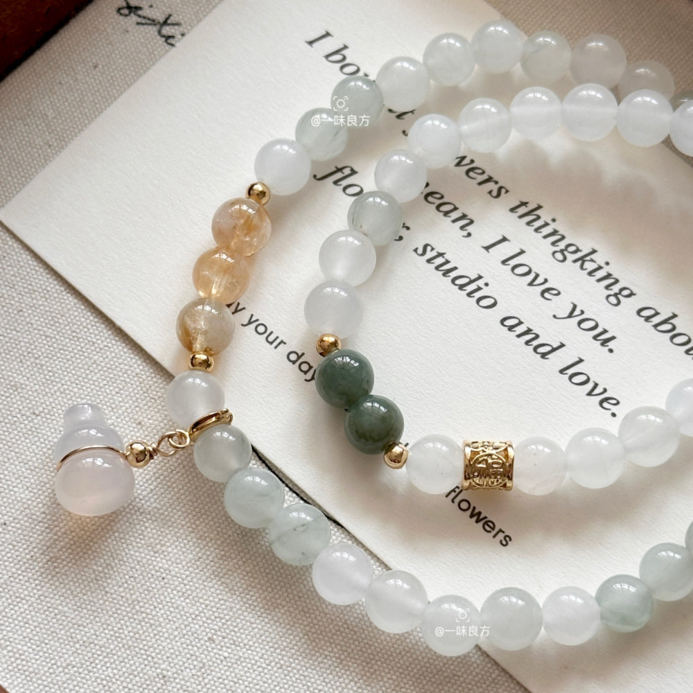 Citrine Jade Wealth Magnet Bracelet