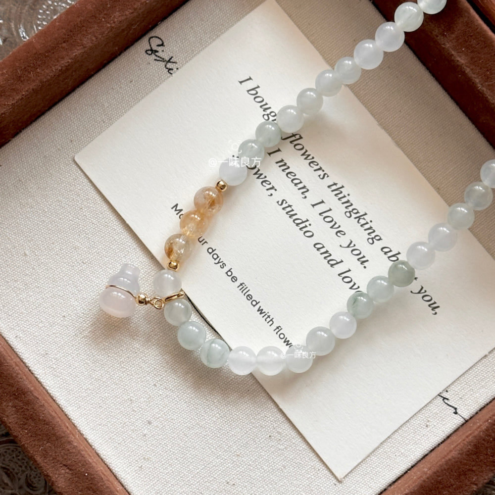 Citrine Jade Wealth Magnet Bracelet
