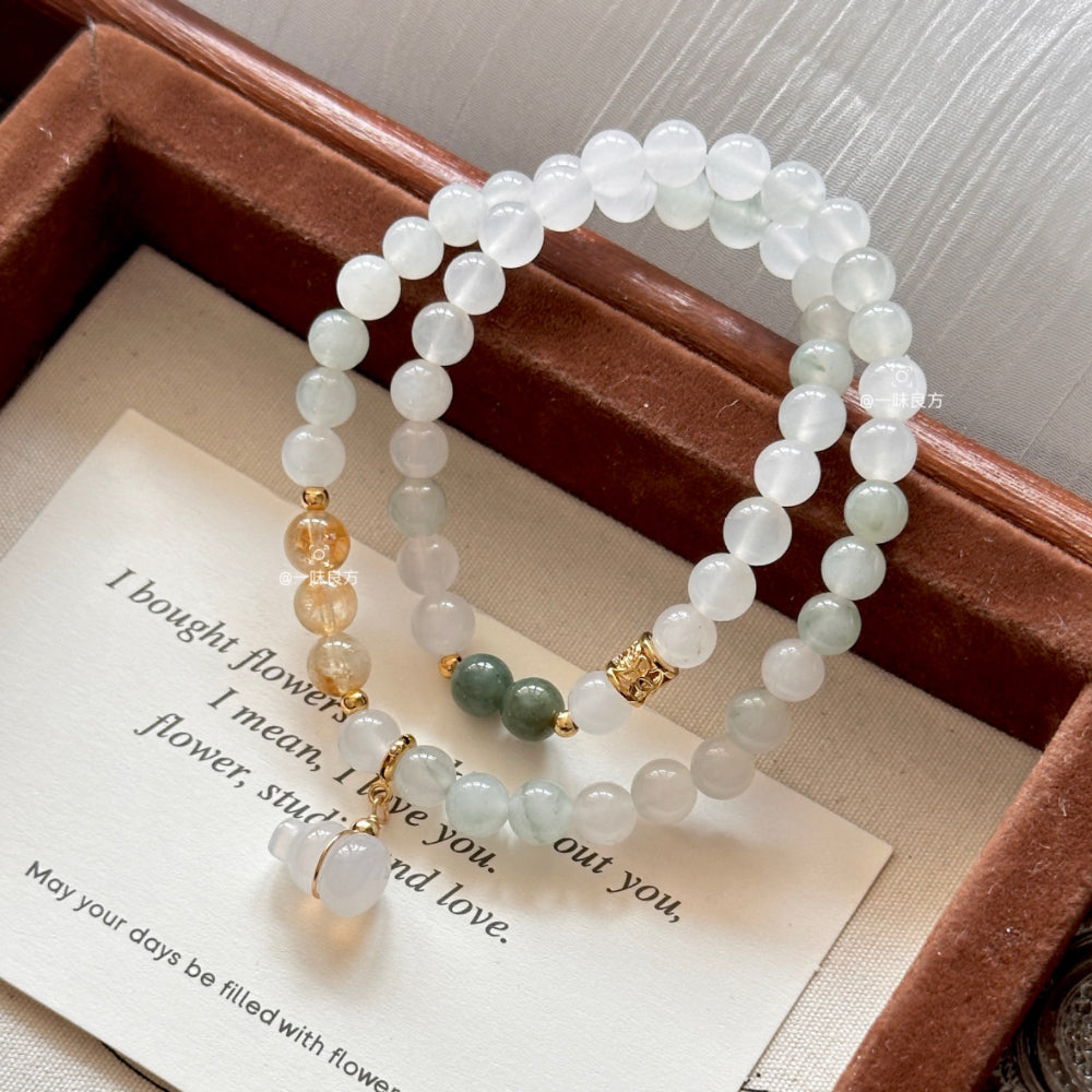 Citrine Jade Wealth Magnet Bracelet