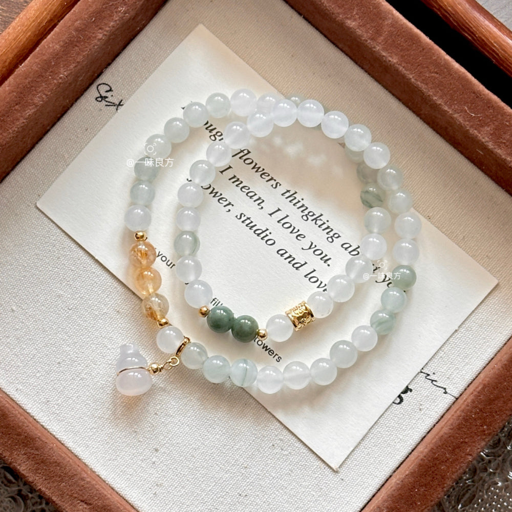 Citrine Jade Wealth Magnet Bracelet