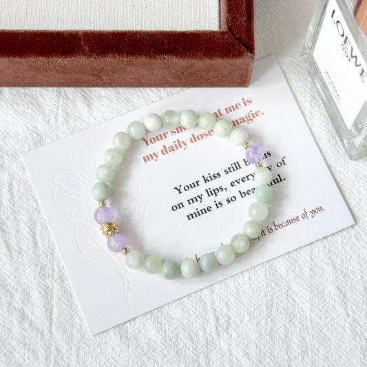 Amethyst,Natural Jade Bracelet