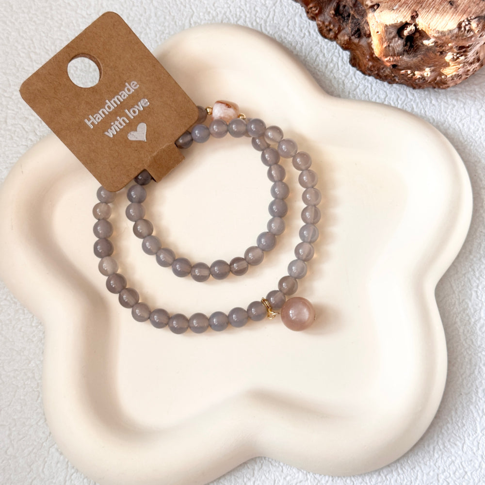 Agate,Sunstone,Crystal Bracelet