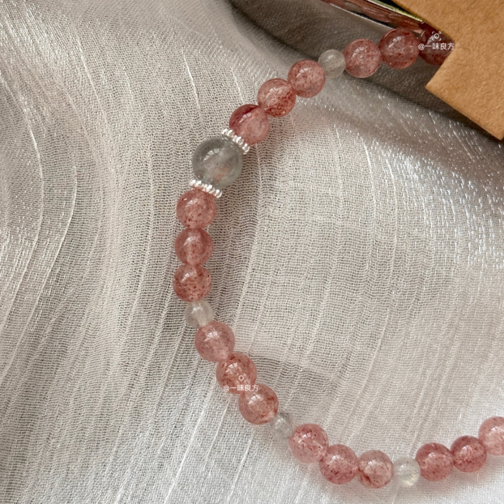 Sunstone&Moonstone,Quartz Bracelet