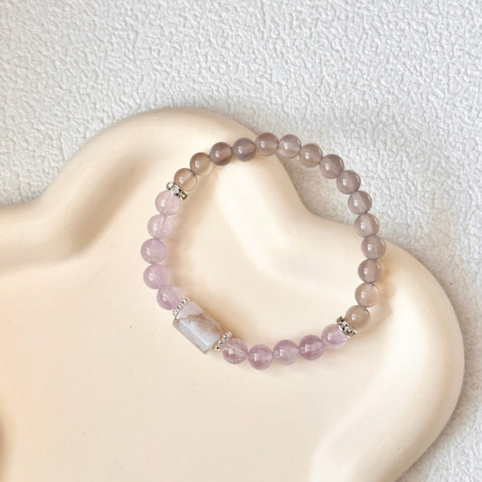 Moonstone,Amethyst Wisdom Bracelet