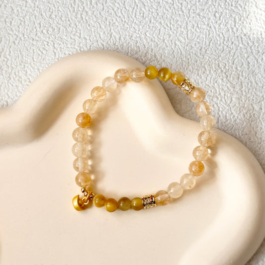 Citrine,Tiger's Eye Stone Bracelet