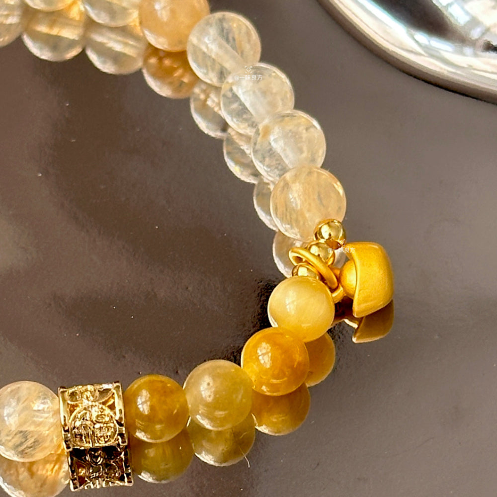 Citrine,Tiger's Eye Stone Bracelet