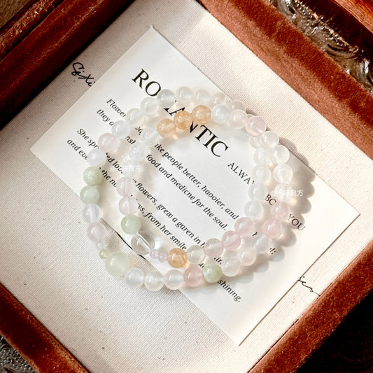 Clear Quartz,Amethyst,Bracelet