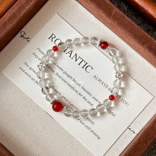 Clear Quartz,Agate,Crystal Bracelet