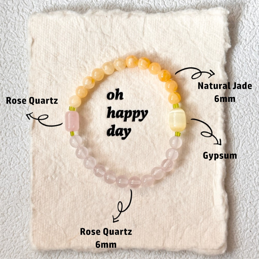 Rose Quartz,Jade Bracelet