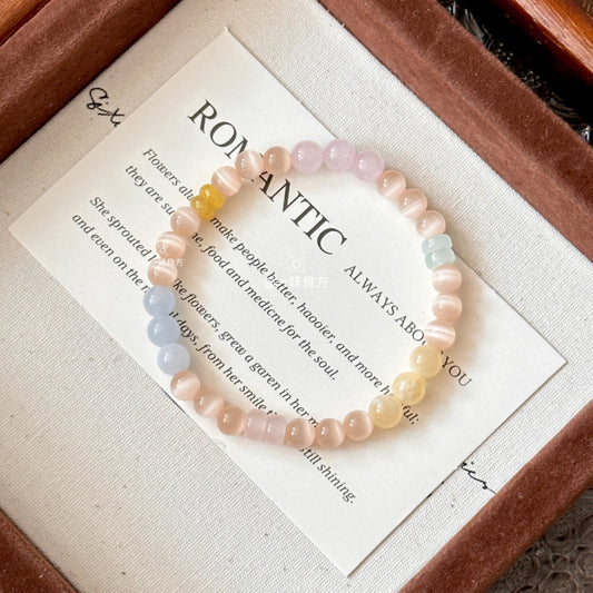 Rose Quartz Jade Love Spell Bracelet