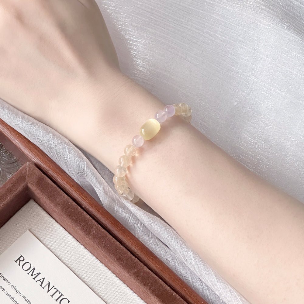 Citrine Amethyst Crystal Bracelet