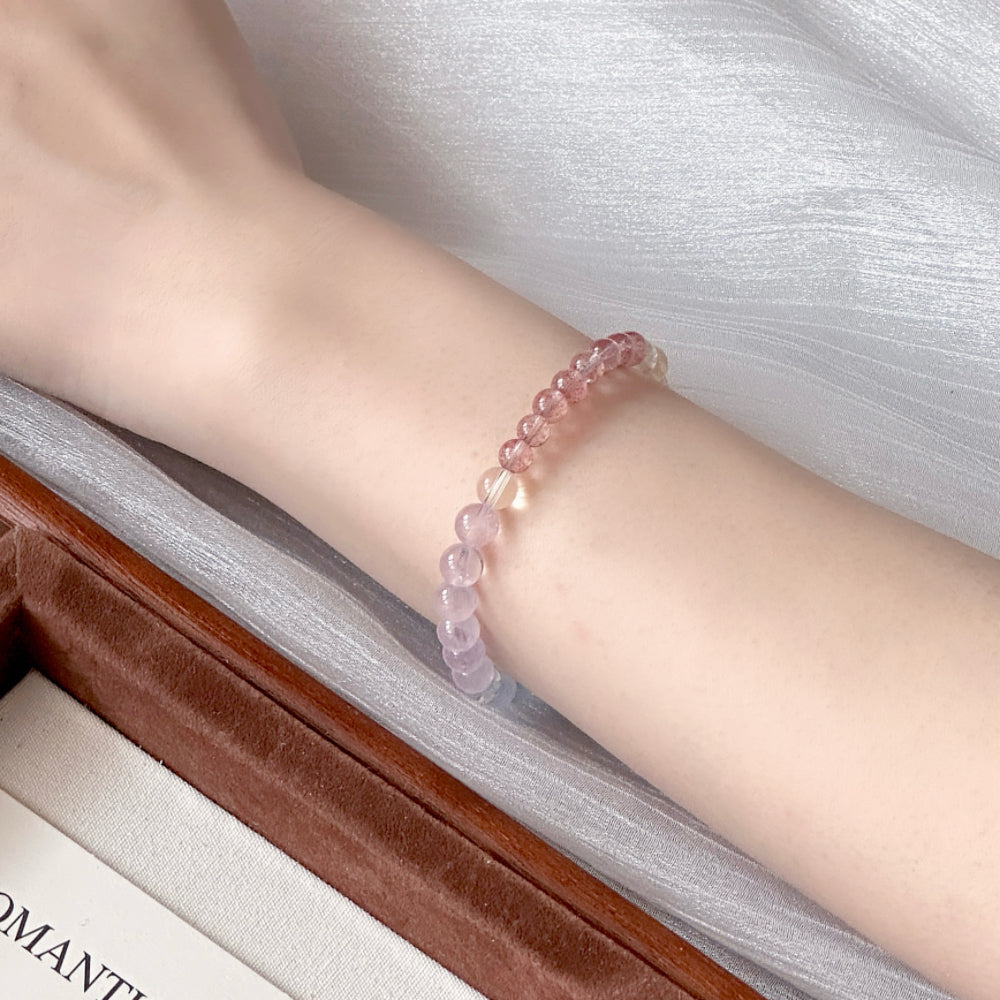 Amethyst,Citrine,Rose Quartz Bracelet
