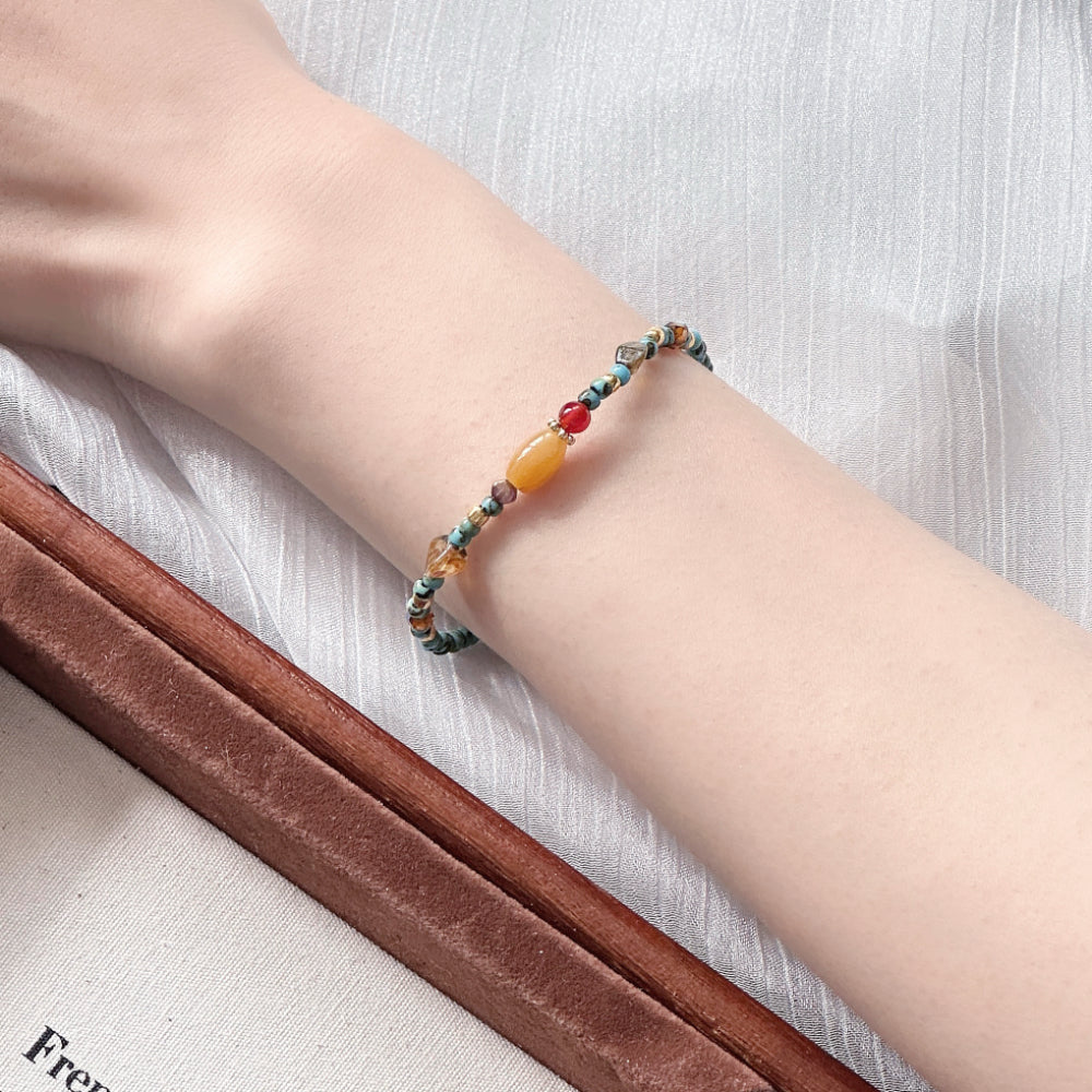 Agate,Jade,Elegant Charm Bracelet