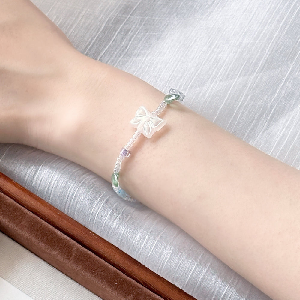 FLOWER GARDEN Czech Beads Bracelet
