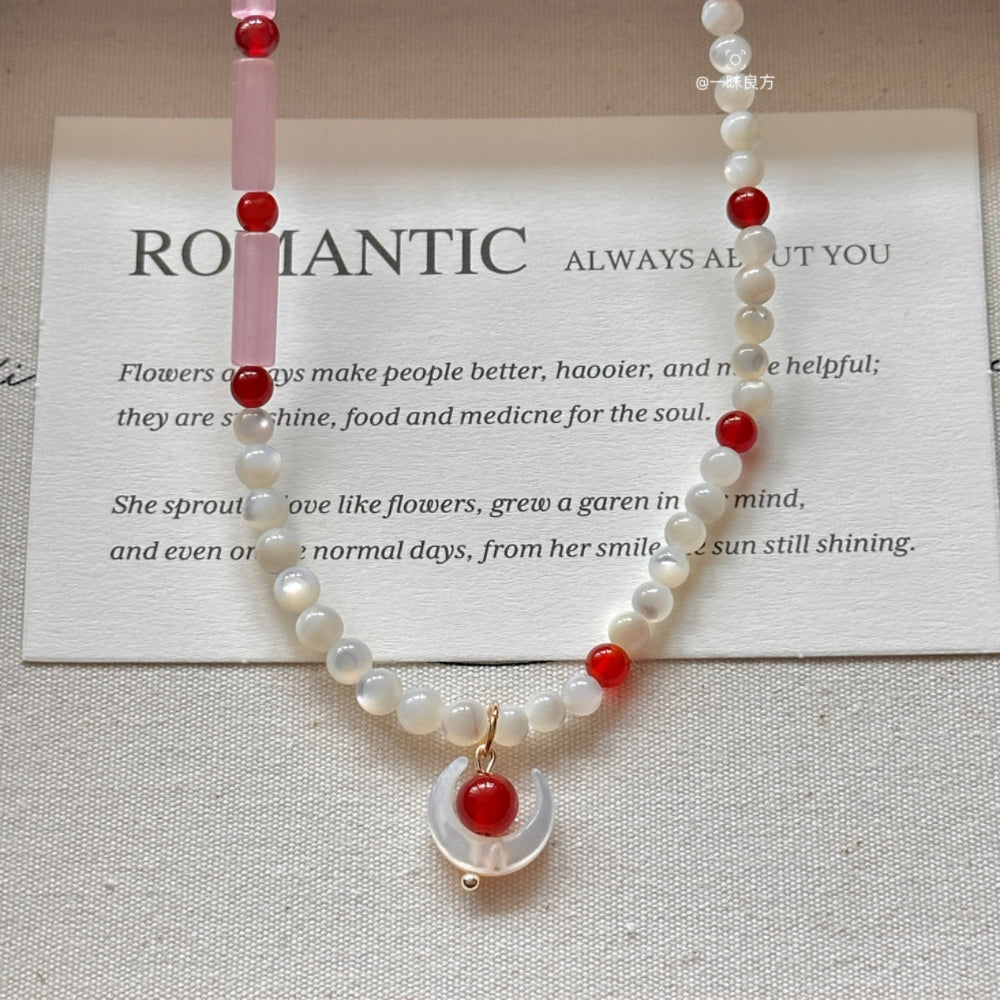 Agate Pearl Polka Dot Design Bracelet