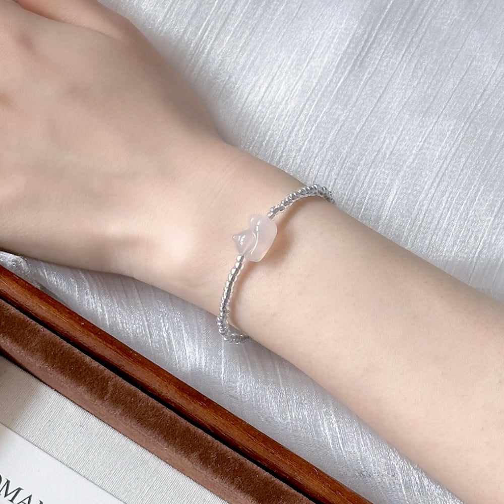 Lazy Cat Agate Jade Bracelet